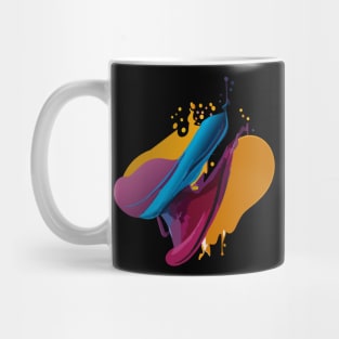 abstract fluid acrylics Mug